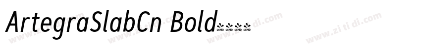 ArtegraSlabCn Bold字体转换